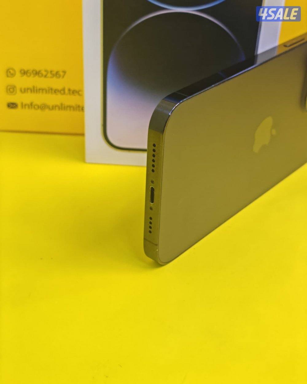 ايفون 14 برو ماكس – 256 جيجا – أسود  iPhone 14 Pro Max 256GB Black1