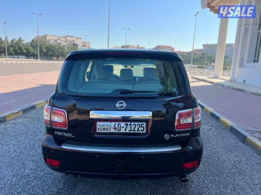 نيسان باترول موديل ٢٠١٦ ماشي ٢٢٠ الف  بلاتينيوم  فتحه جلد بصمه كامره2
