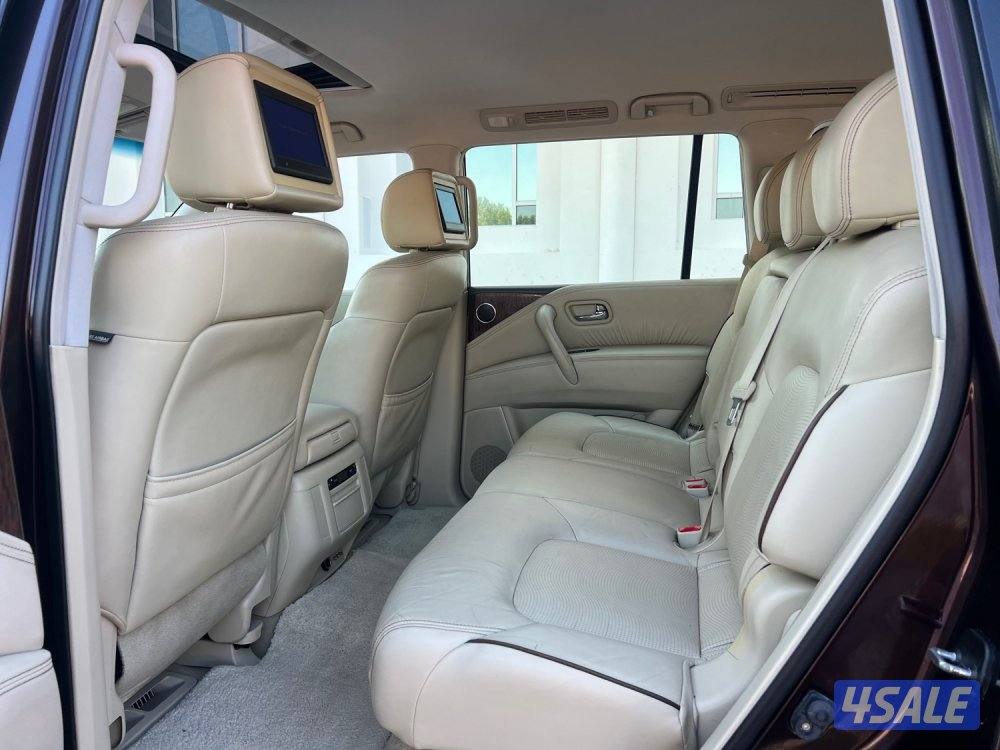 نيسان باترول موديل ٢٠١٦ ماشي ٢٢٠ الف  بلاتينيوم  فتحه جلد بصمه كامره6