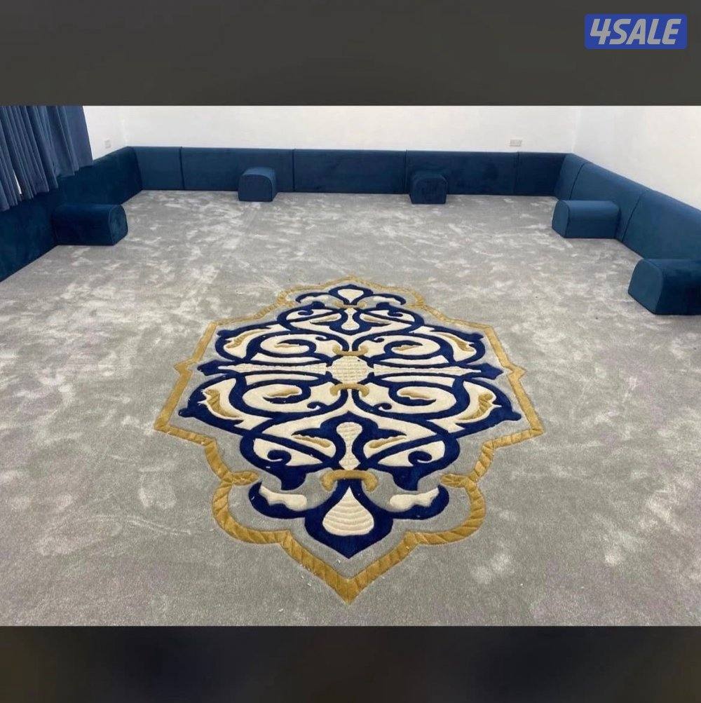 للسجاد باحدث المديلاتً يوجد نقشات حفر ثيل صناعي فني تركيب توصيل0