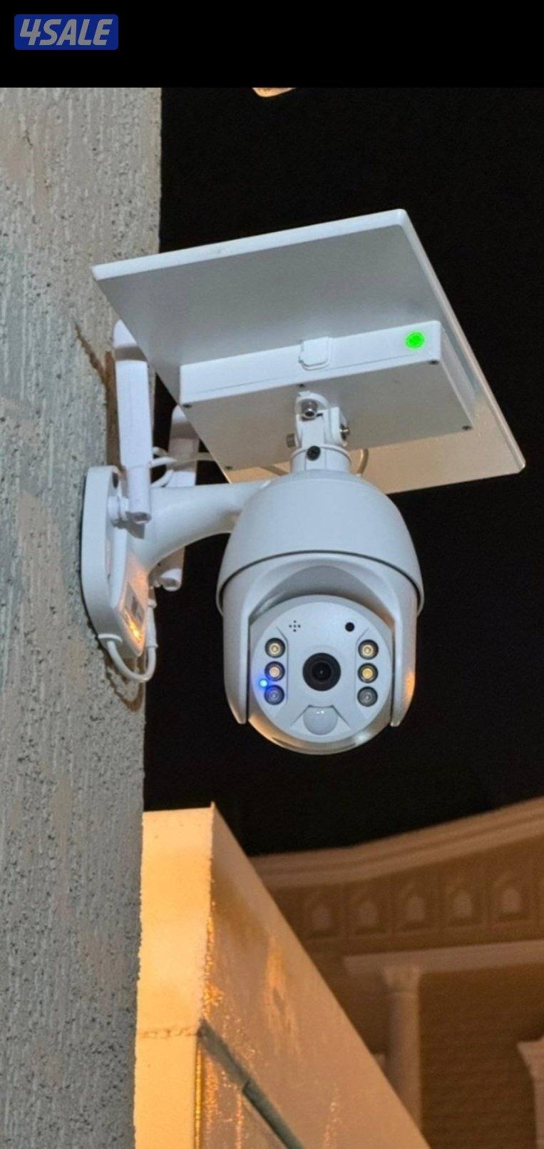 كاميرا طاقه شمسيه متحركه بجميع الاتجاهات صوت صوره سبيكر مايك1