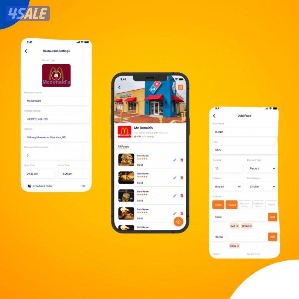 احصل على نظام توصيل الطعام المبتكر 🚀، بمميزات تفوق تطبيقات السوق!5
