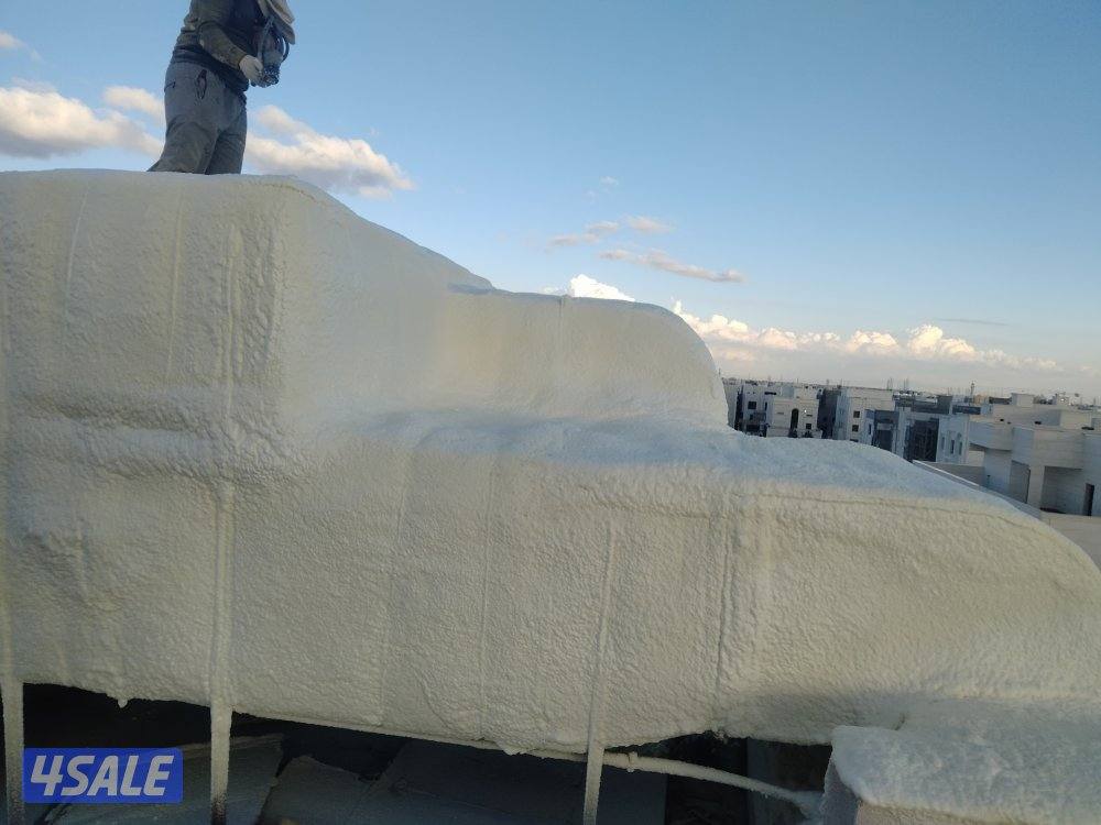 كل انواع العازل رش امريكي فوم اسمنتي جتياروف كل ميخص العازل3