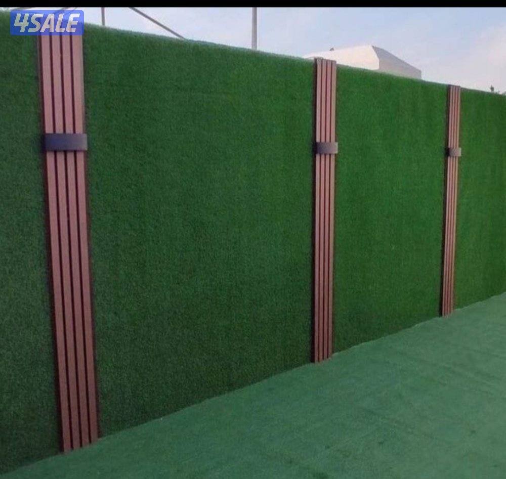 تنسيق حدائق داخليه وعامه وتركيب التيل الصناعي والسور التركى وشبكات الر1