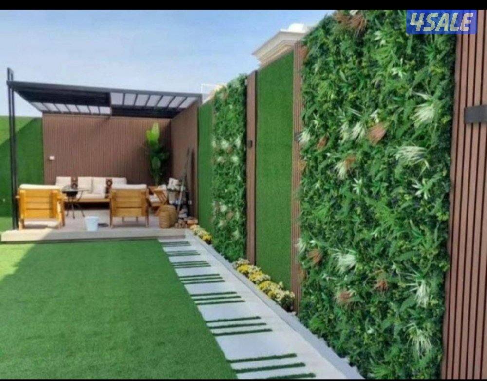 تنسيق حدائق داخليه وعامه وتركيب التيل الصناعي والسور التركى وشبكات الر6