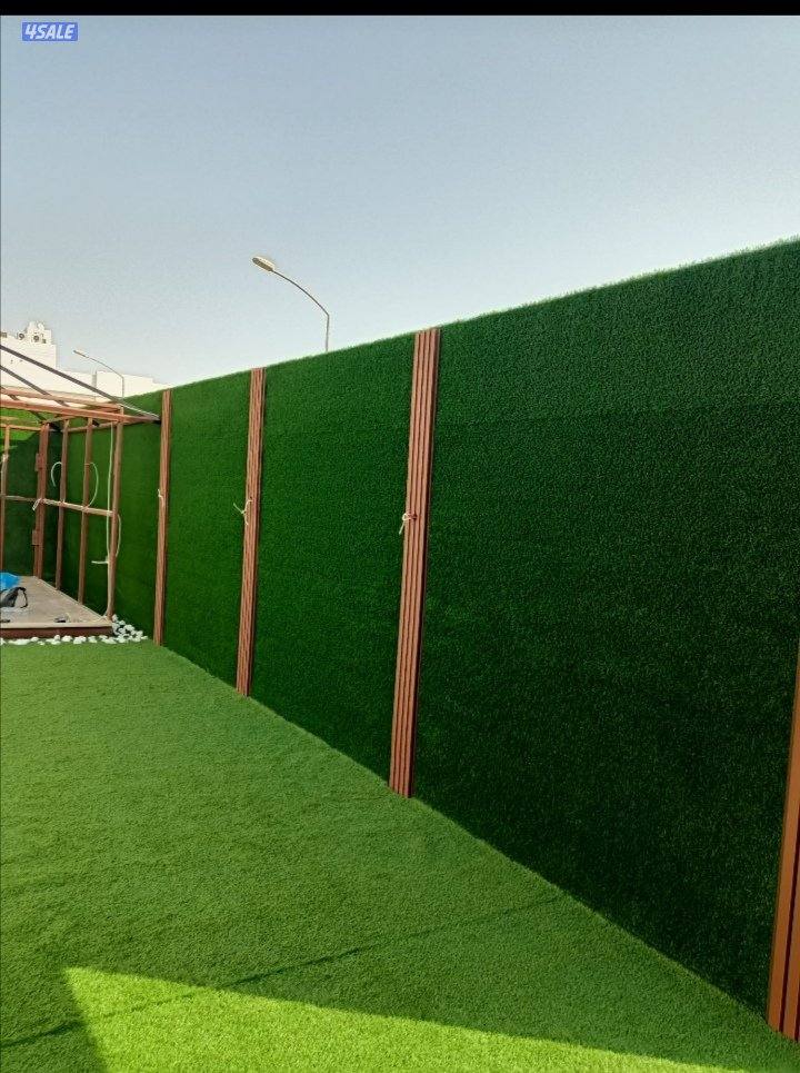 تنسيق حدائق داخليه وعامه وتركيب التيل الصناعي والسور التركى وشبكات الر7