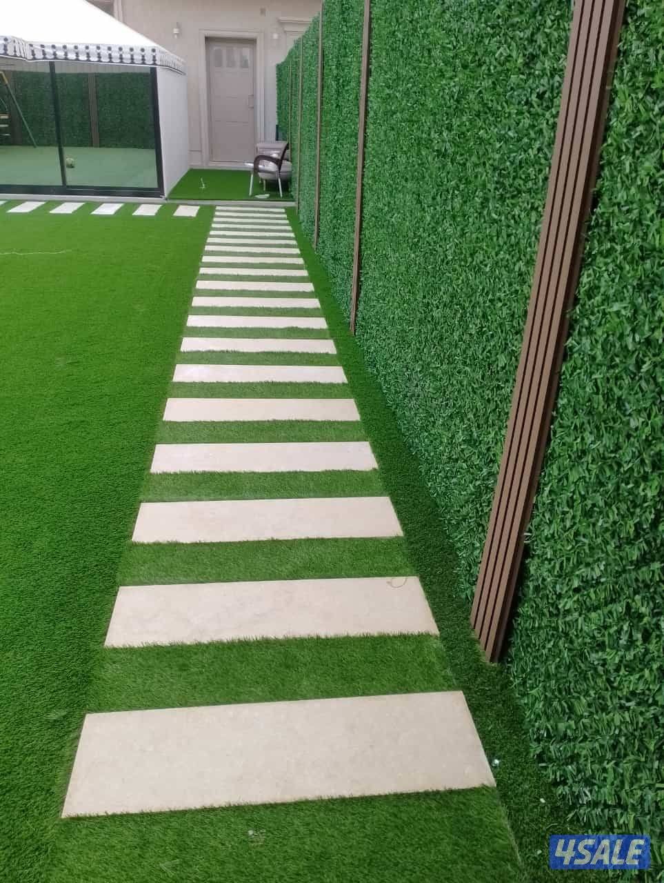 تنسيق حدائق داخليه وعامه وتركيب التيل الصناعي والسور التركى وشبكات الر12