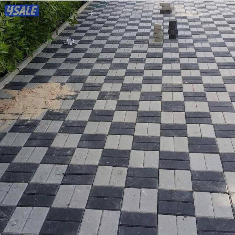 معلم ومقاول بلاط متداخل وكربستون جميع انواع البلاط بمواد وبغير مواد6