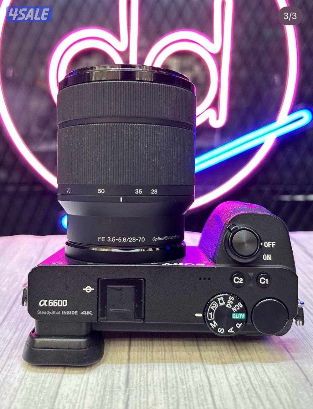 كامرة سوني ألفا أي 6600 مع عدسة 28-70mm2