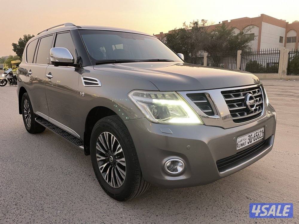 بيعه سريعه باترول بلاتنيوم ستي - موديل 2014 - صبغ وكاله - عداد349 km1