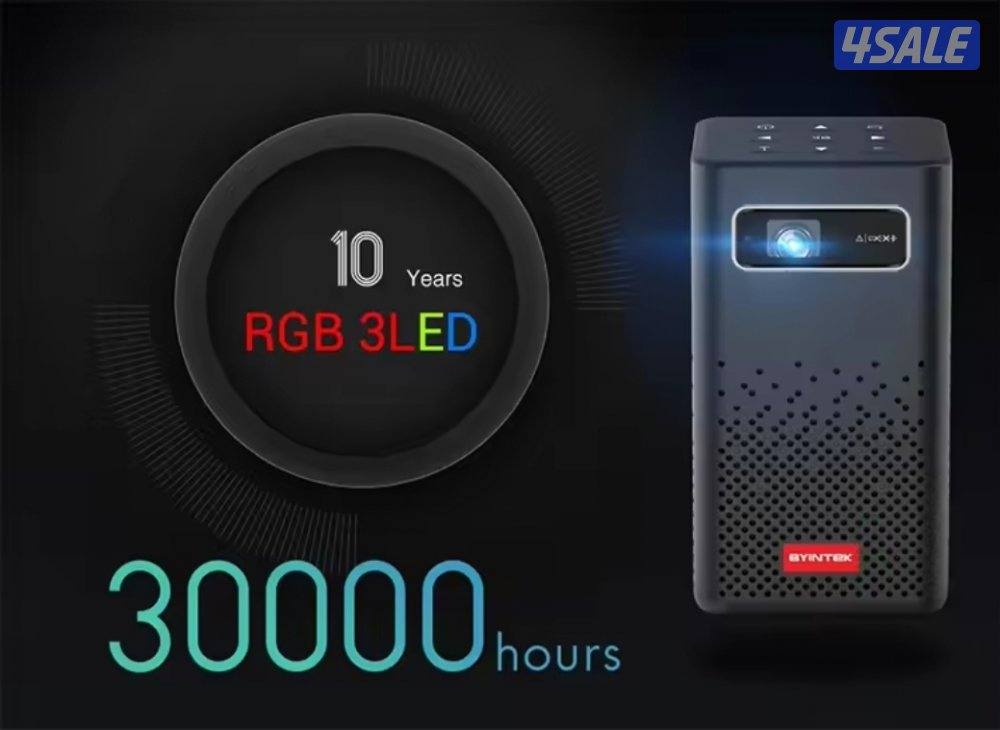 بروجيكتور جهاز عرض سينمائي منزلي LED ذكي أندرويد  1080 3D BYINTEK P206