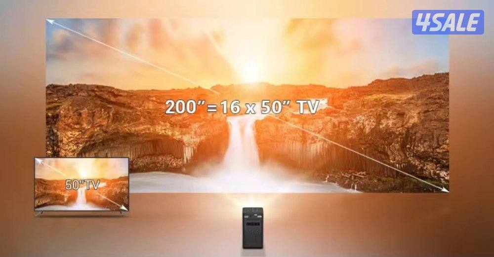 بروجيكتور جهاز عرض سينمائي منزلي LED ذكي أندرويد  1080 3D BYINTEK P2011