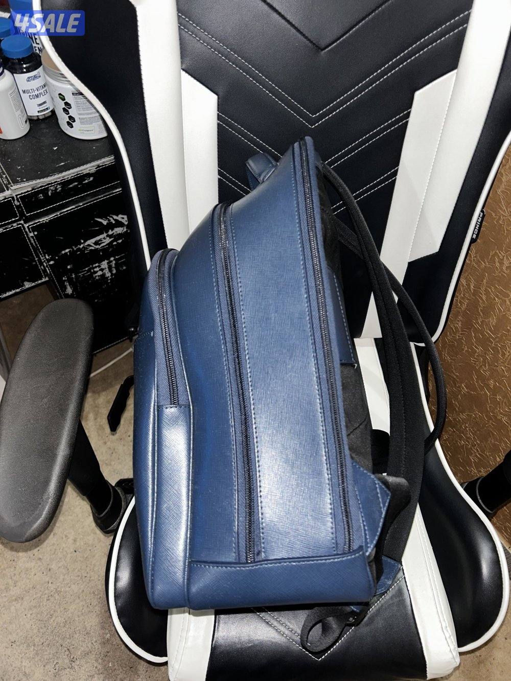 Mont blanc leather backpack2