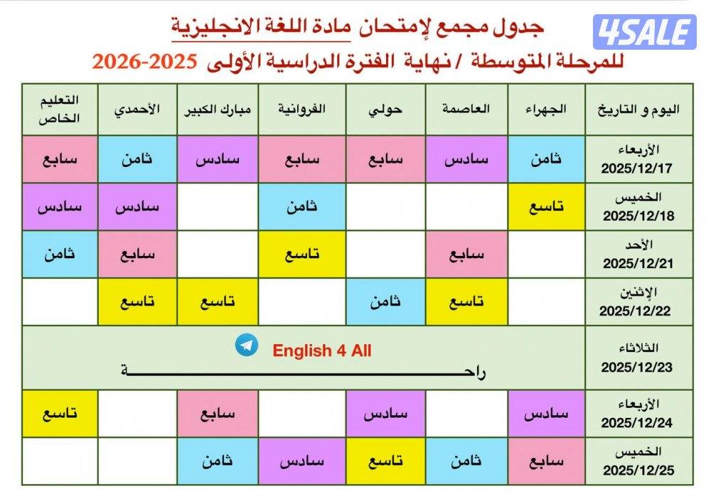 مدرس أول لغة انجليزية خبرة طويلة بمناهج الكويت ثانوي متوسط و جامعات0