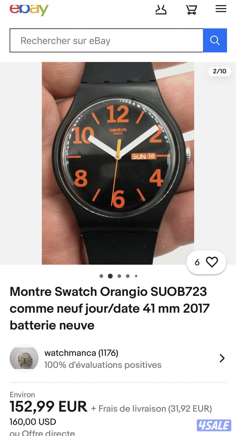 ساعة سواتش أصلية0