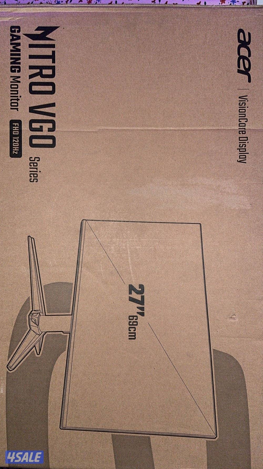 شاشه قواعدها ب قرطاسها مستعمله فتره بسيطه ولا زلغ 120 htz0