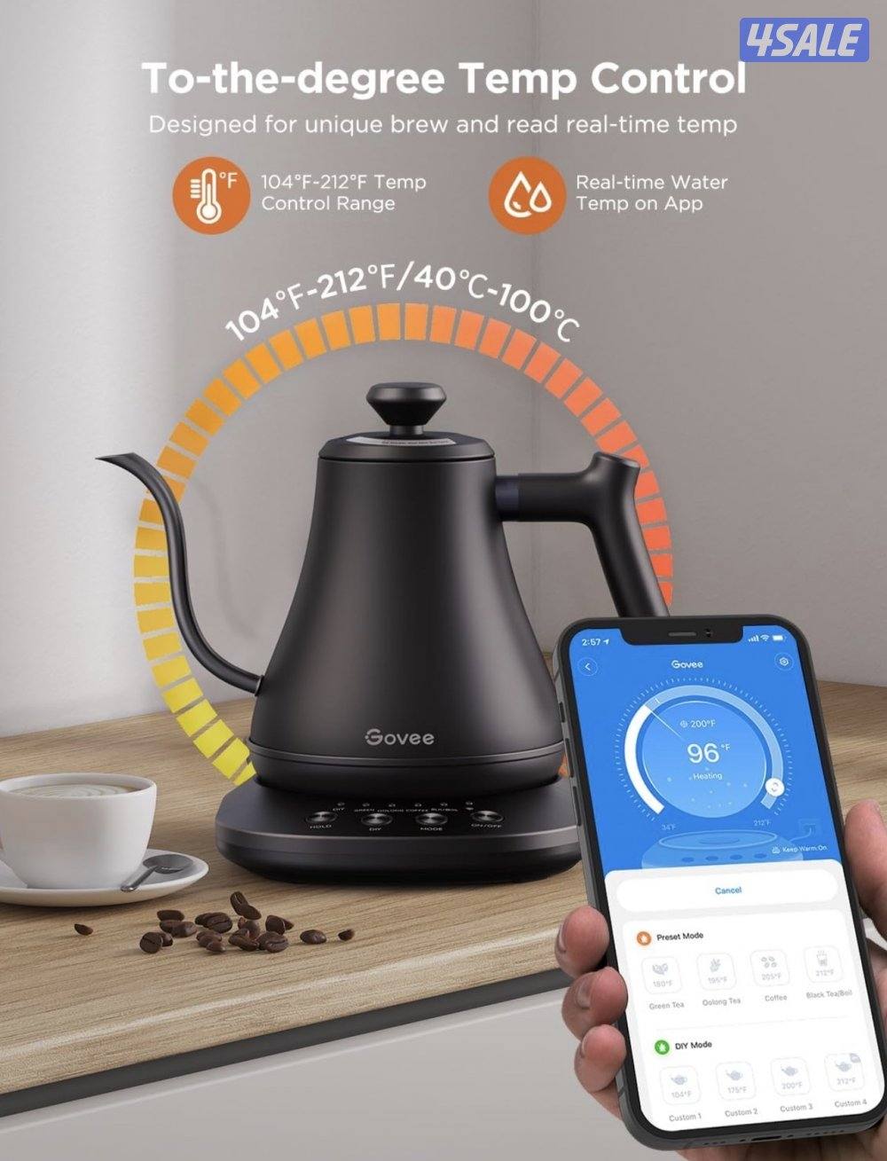 American Electronic kettle “Gevoo” WiFi Variable Temperature2