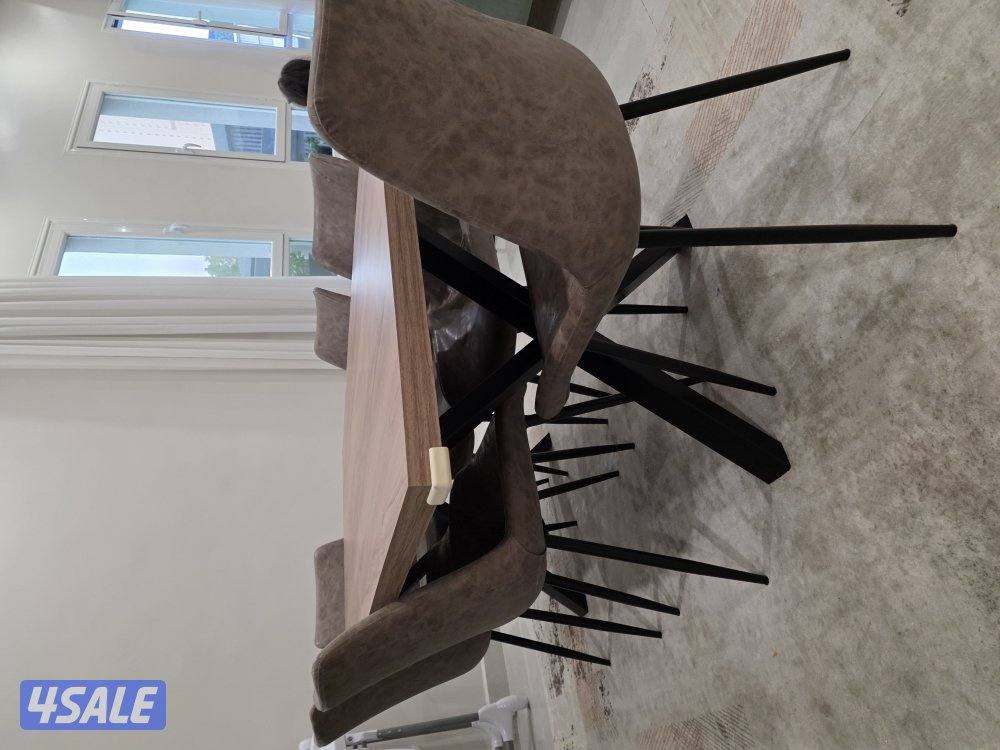 طاولة طعام ٦ كراسي من صفاة هوم شبه جديدة استعمال خفيف2