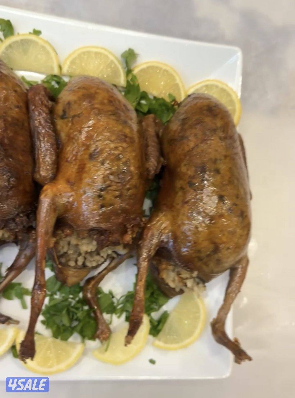 جاهز للاكل فروخ زاجل + لاحم فرنسي +بط وبيبي جكن وفري شرط السمنه والحجم13