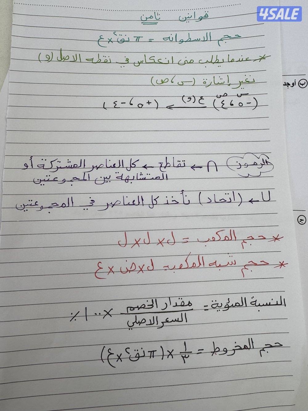 معلمة رياضيات للمرحلة المتوسطة بالاحمدي1
