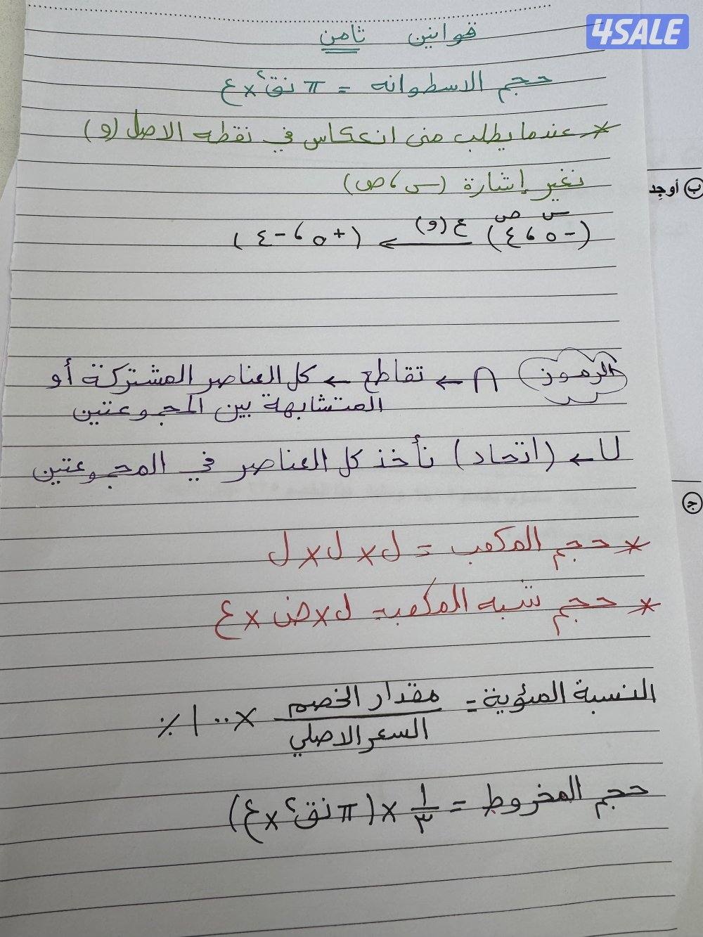 معلمة رياضيات للمرحلة المتوسطة بالاحمدي2