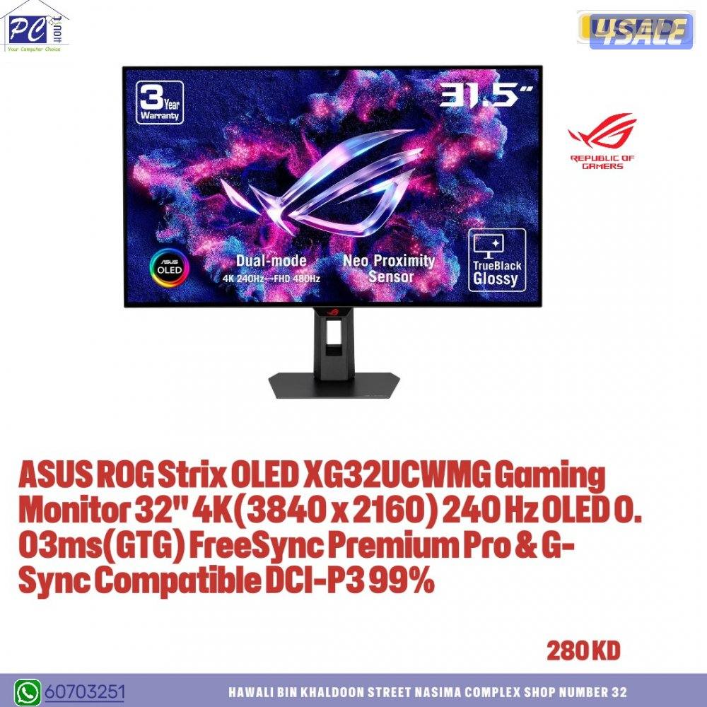ASUS ROG Strix OLED XG32UCWMG Gaming Monitor 32" 4K(3840 x 2160) 240 H0