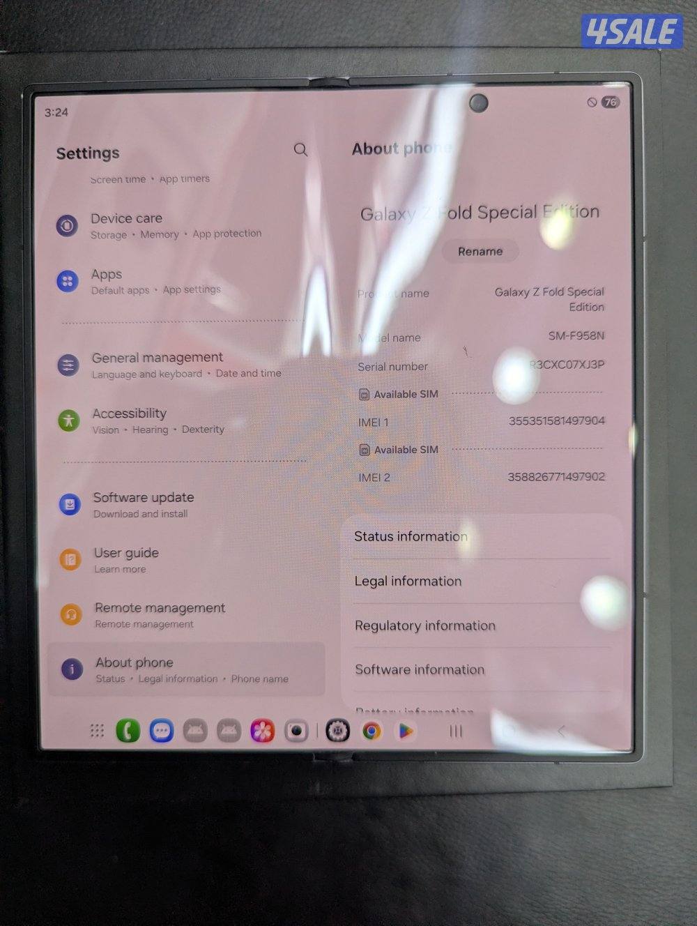 Samsung  Z Fold Special  Edition ✨✨ Colour black2