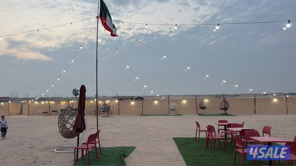 للإيجار مخيم مرتب وواسع أربع خيام وقعده شعبيه شغل vip4