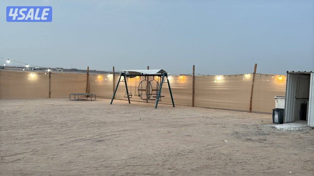 للإيجار مخيم مرتب وواسع أربع خيام وقعده شعبيه شغل vip7