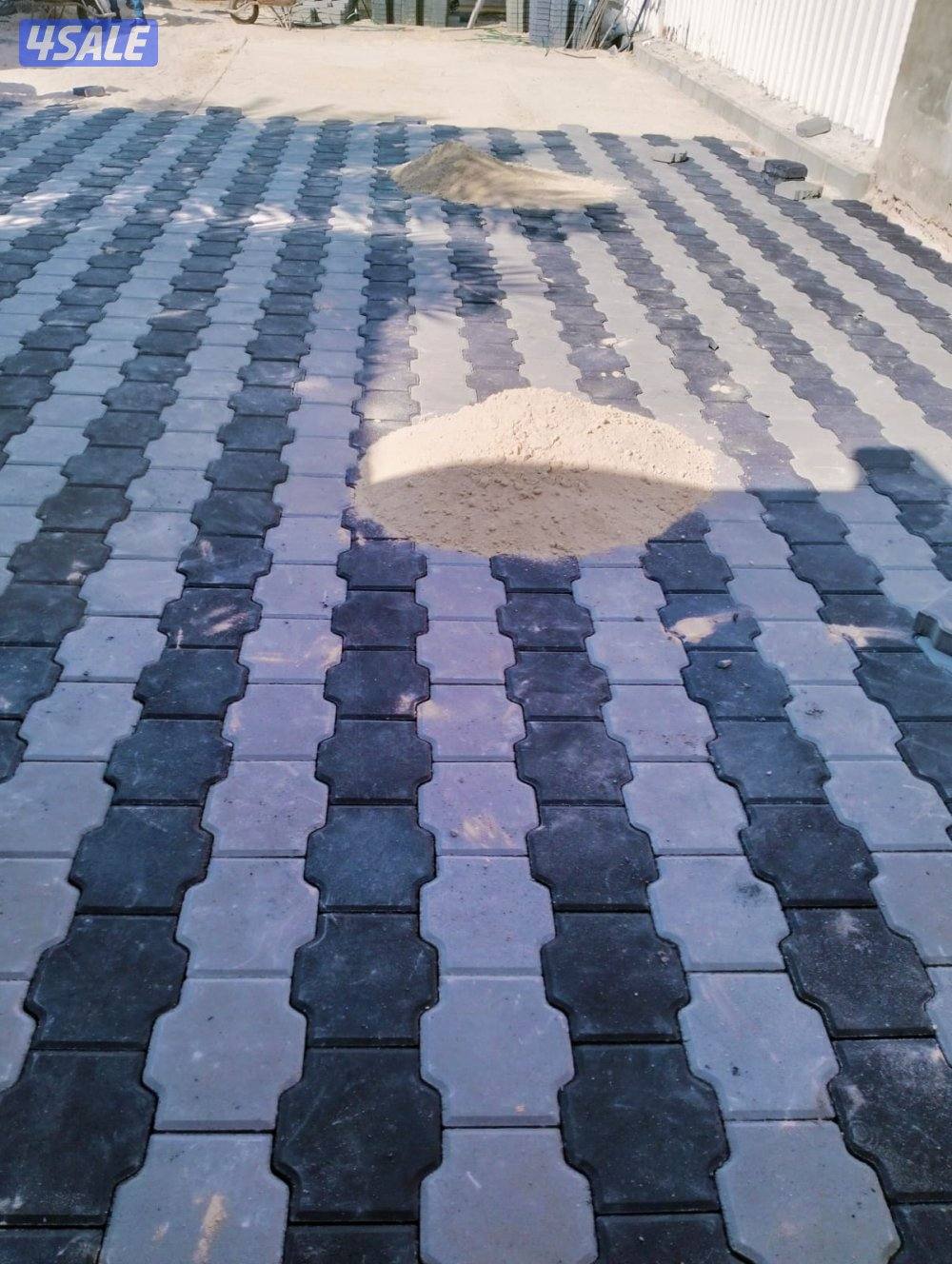 معلم  بلاط متداخل وكربستون جميع انواع البلاط بمواد وبغير مواد7