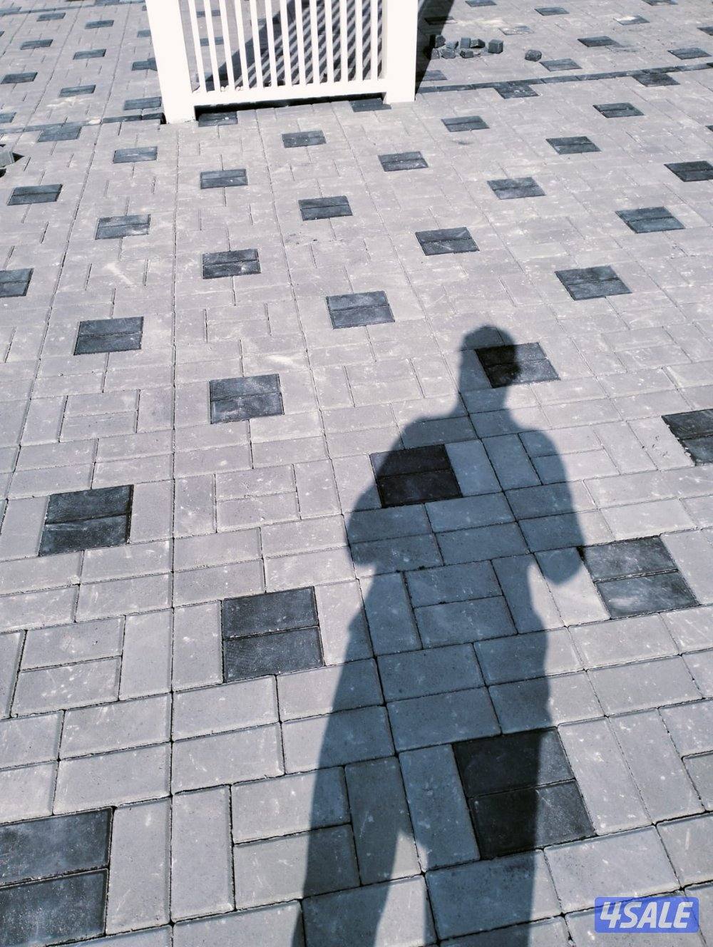 معلم  بلاط متداخل وكربستون جميع انواع البلاط بمواد وبغير مواد8