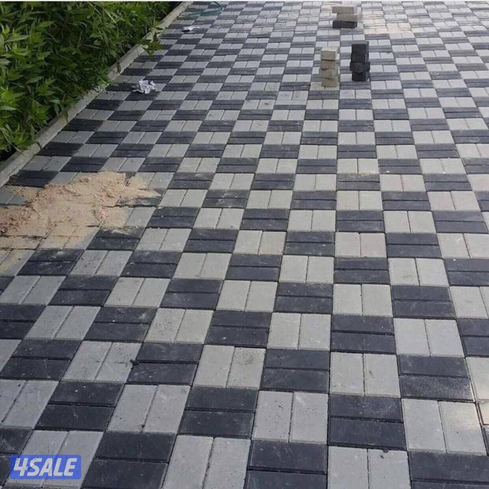 معلم  بلاط متداخل وكربستون جميع انواع البلاط بمواد وبغير مواد12