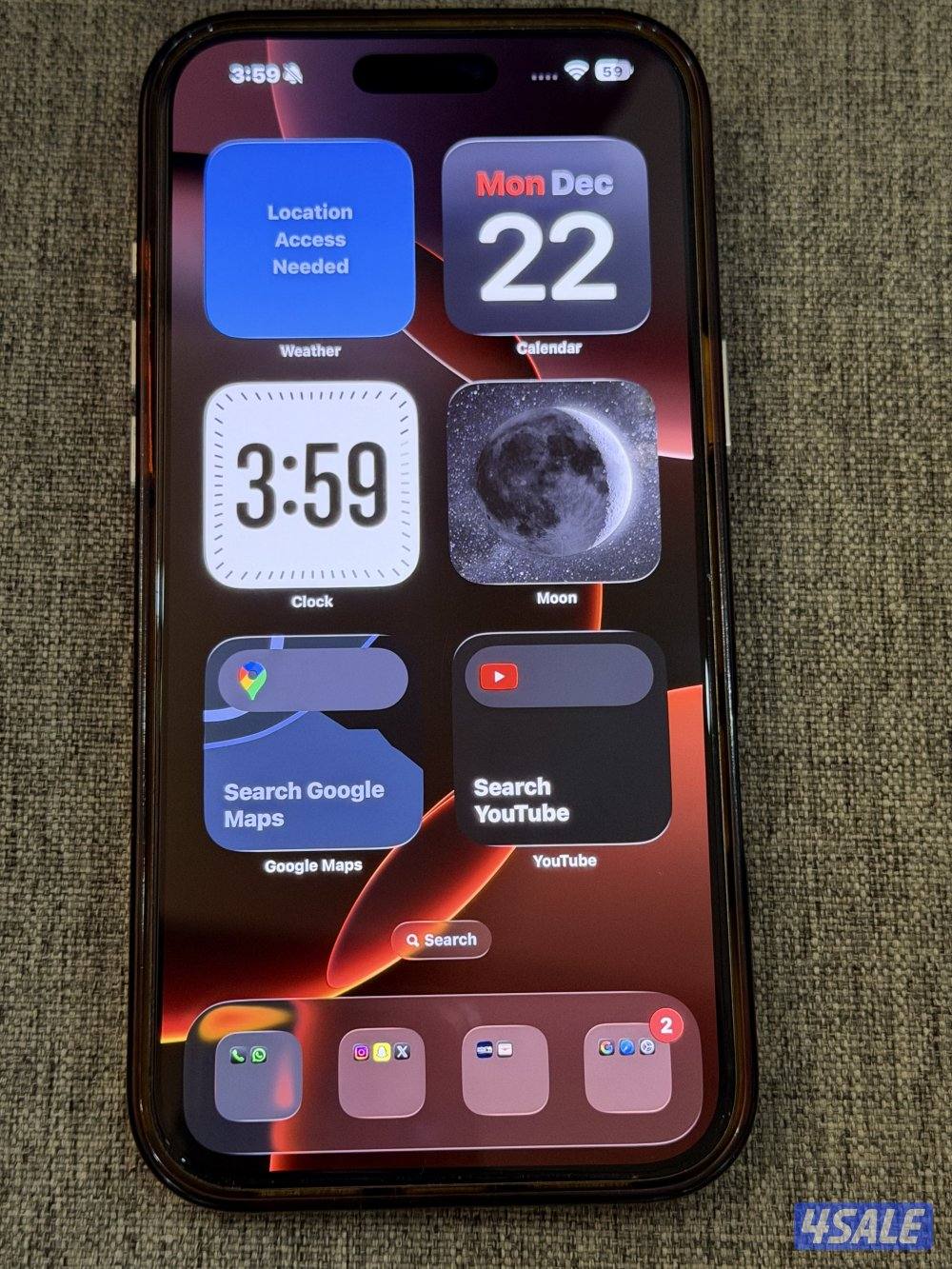 ايفون 16 برو ماكس بحاله ممتازه1