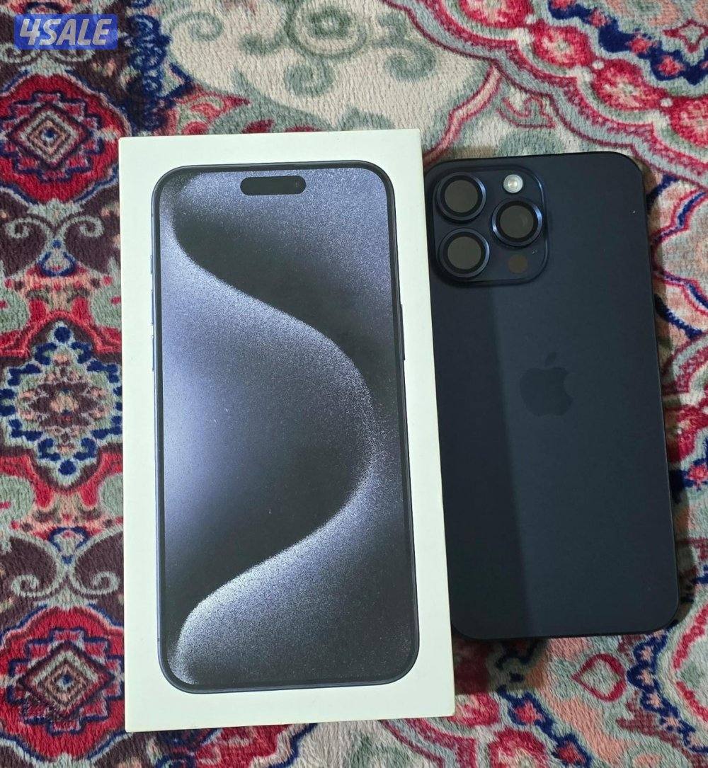 للبيع ايفون ١٥ برو ماكس- ١تيرة - تيتانيوم أزرق2