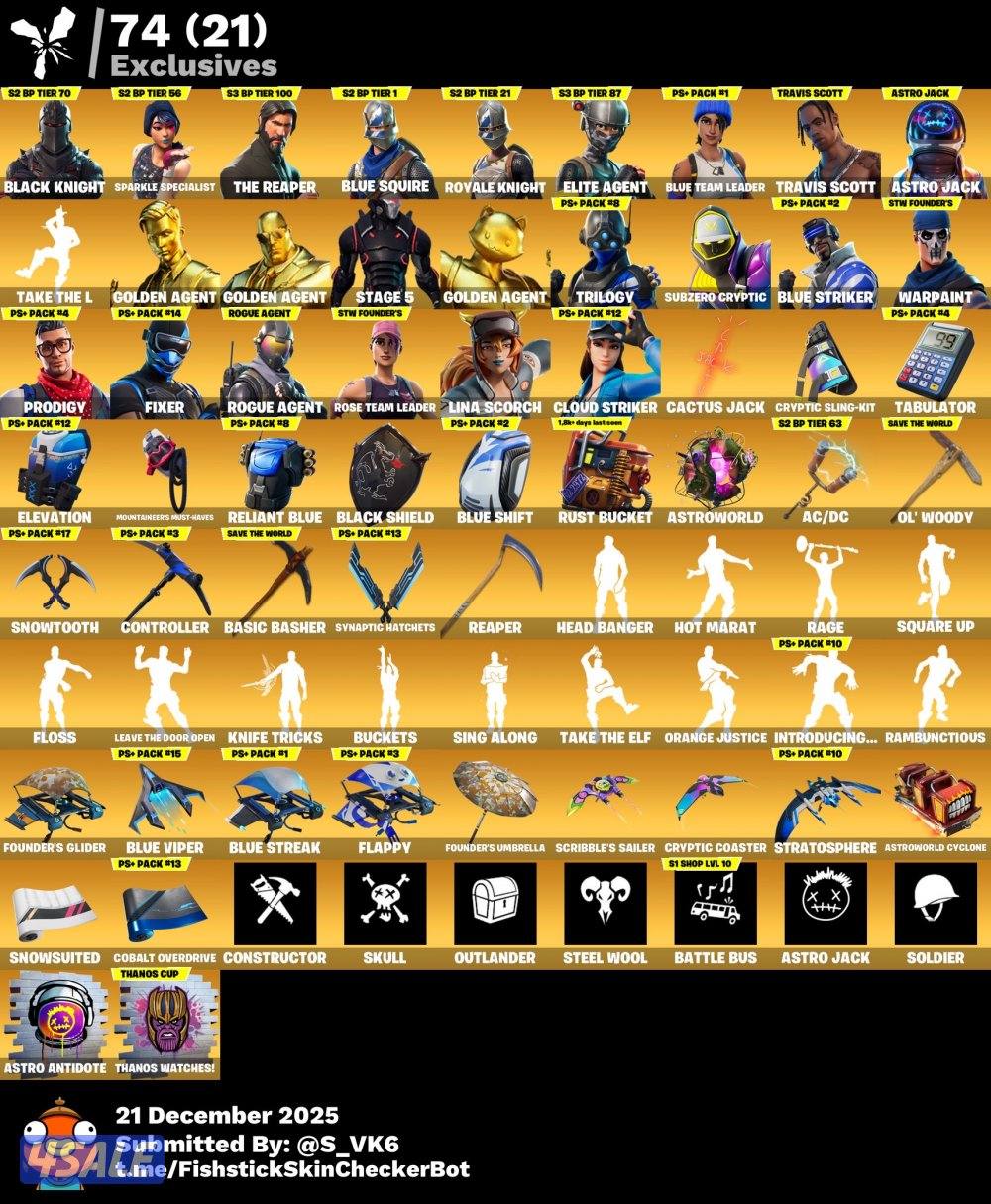 حساب فورت نايت نادر شيطون و ترافيسكوت🔥✅0