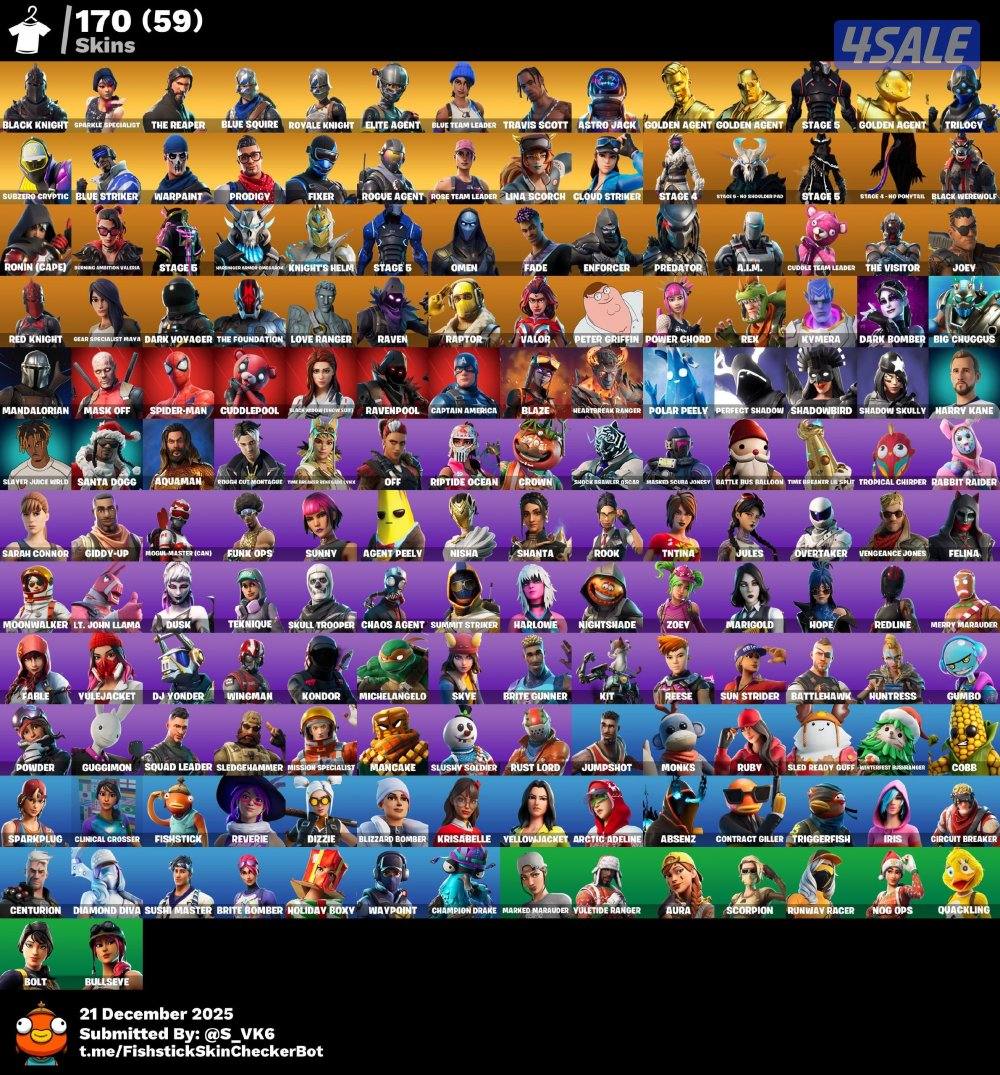 حساب فورت نايت نادر شيطون و ترافيسكوت🔥✅1