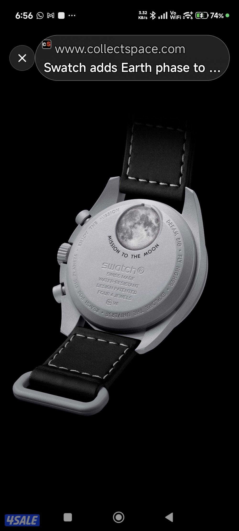 ساعة أوميغا × سواتش للبيع2