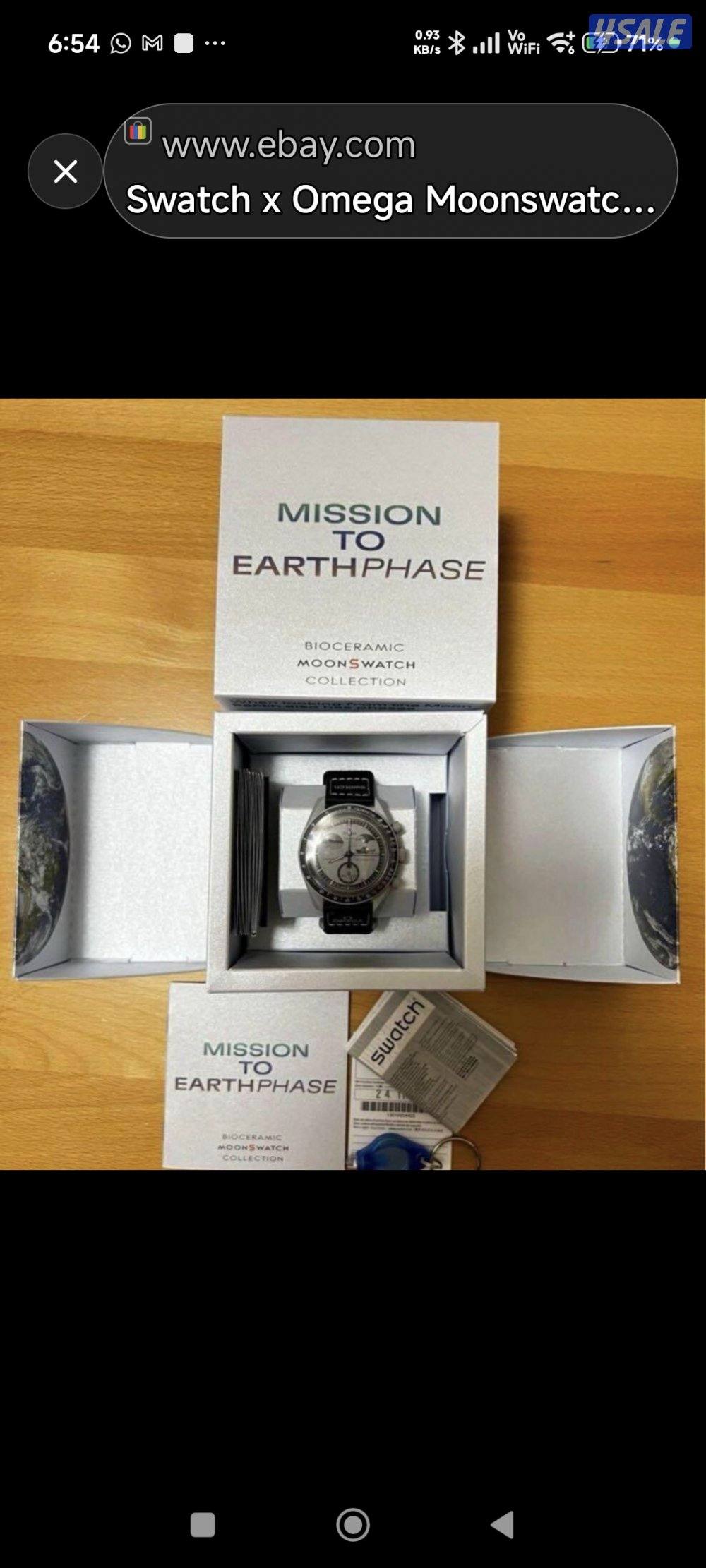 ساعة أوميغا × سواتش للبيع5