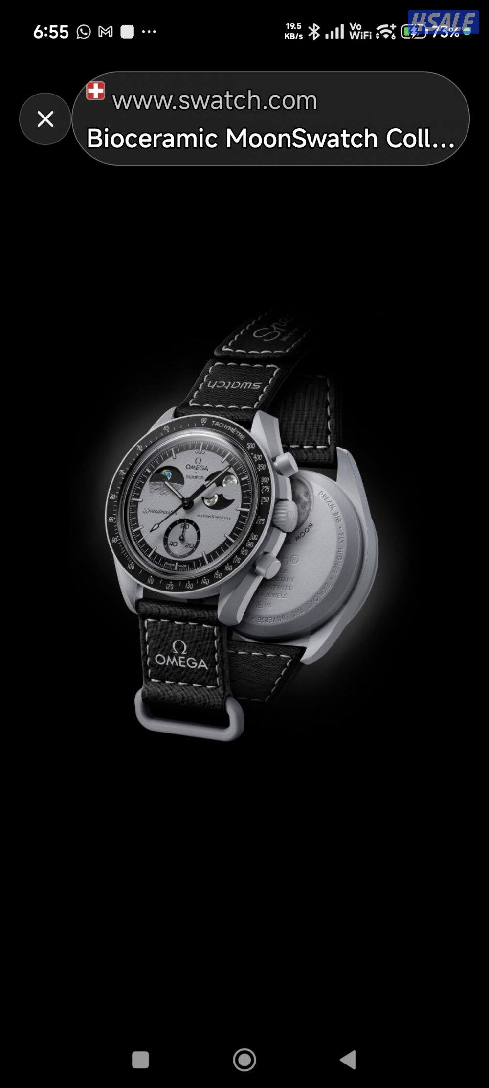 ساعة أوميغا × سواتش للبيع6