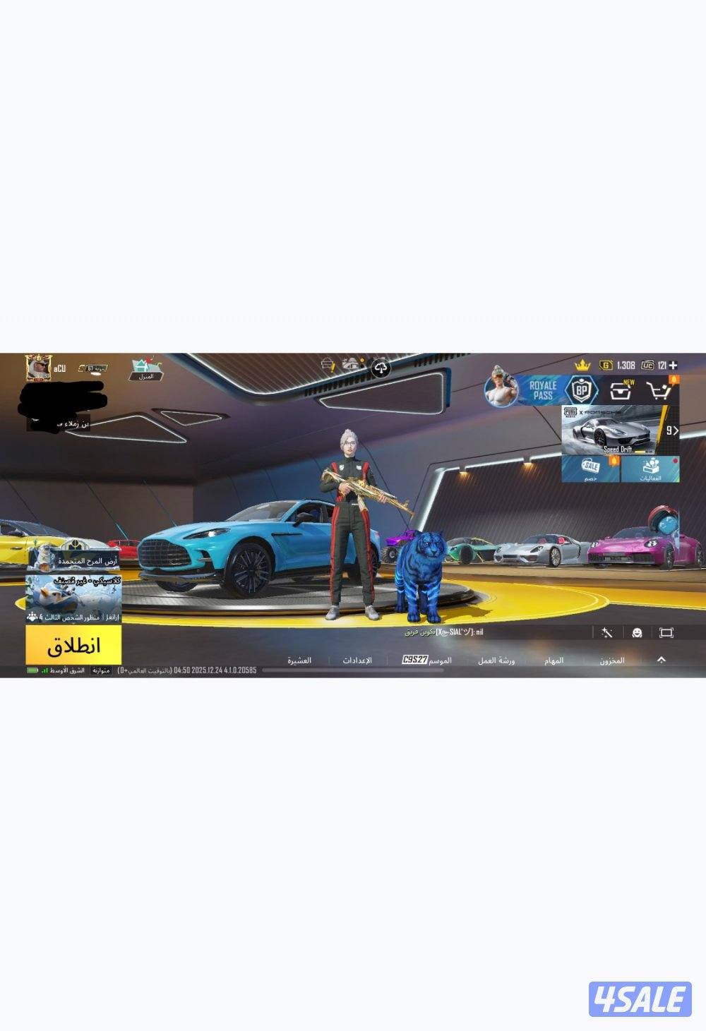 حساب ببجي لفل 800