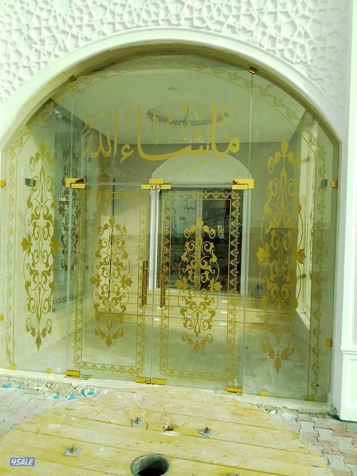 Aluminum door windows shutrs matbakh glass temper and mentinas all5