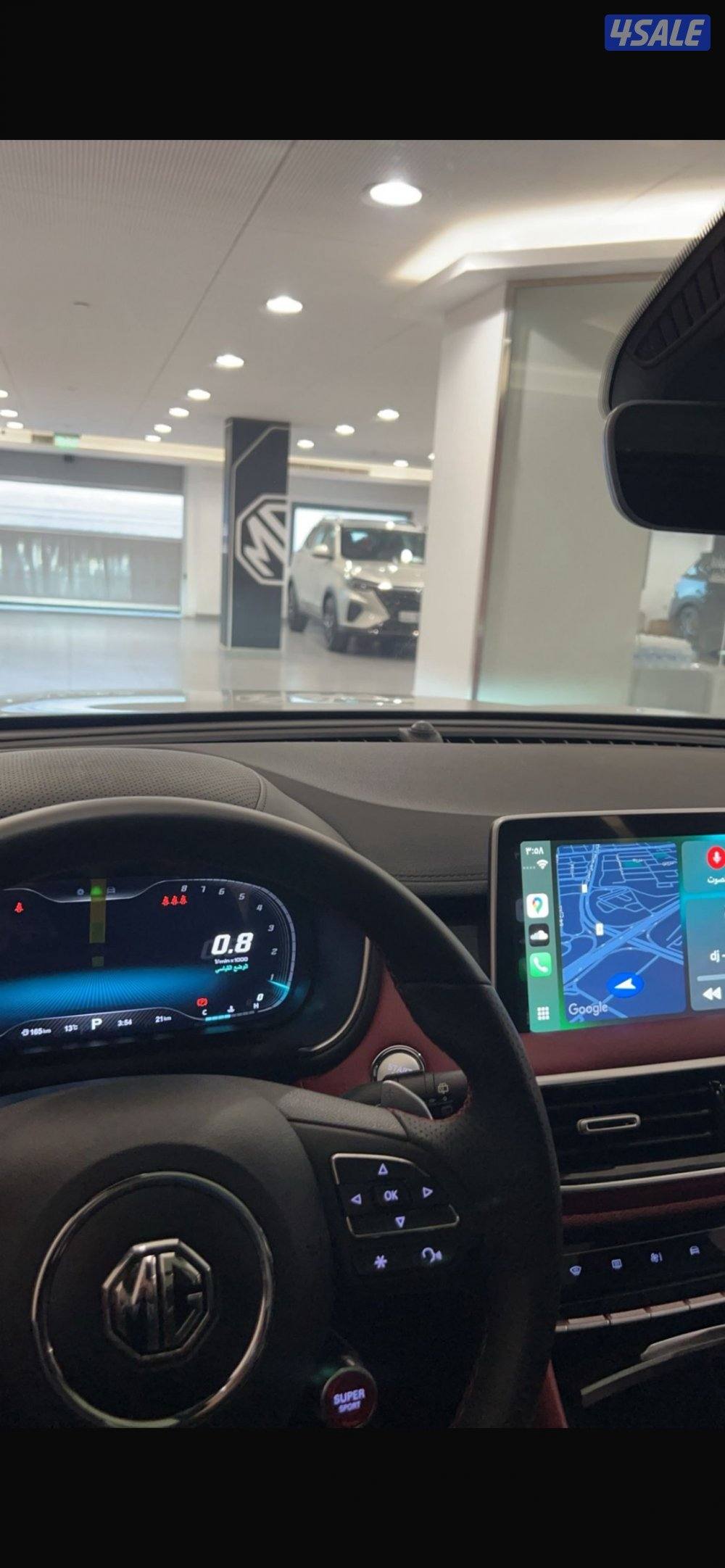 بيعه سريعه MG HS 2024 بيضه داخليه جلد احمر كامل المواصفات وشرط الفحص2