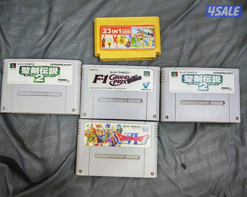 للبيع اشرطة سوبر نينتيندو إصدار ياباني اصلي كلها عدد 91 شريط1