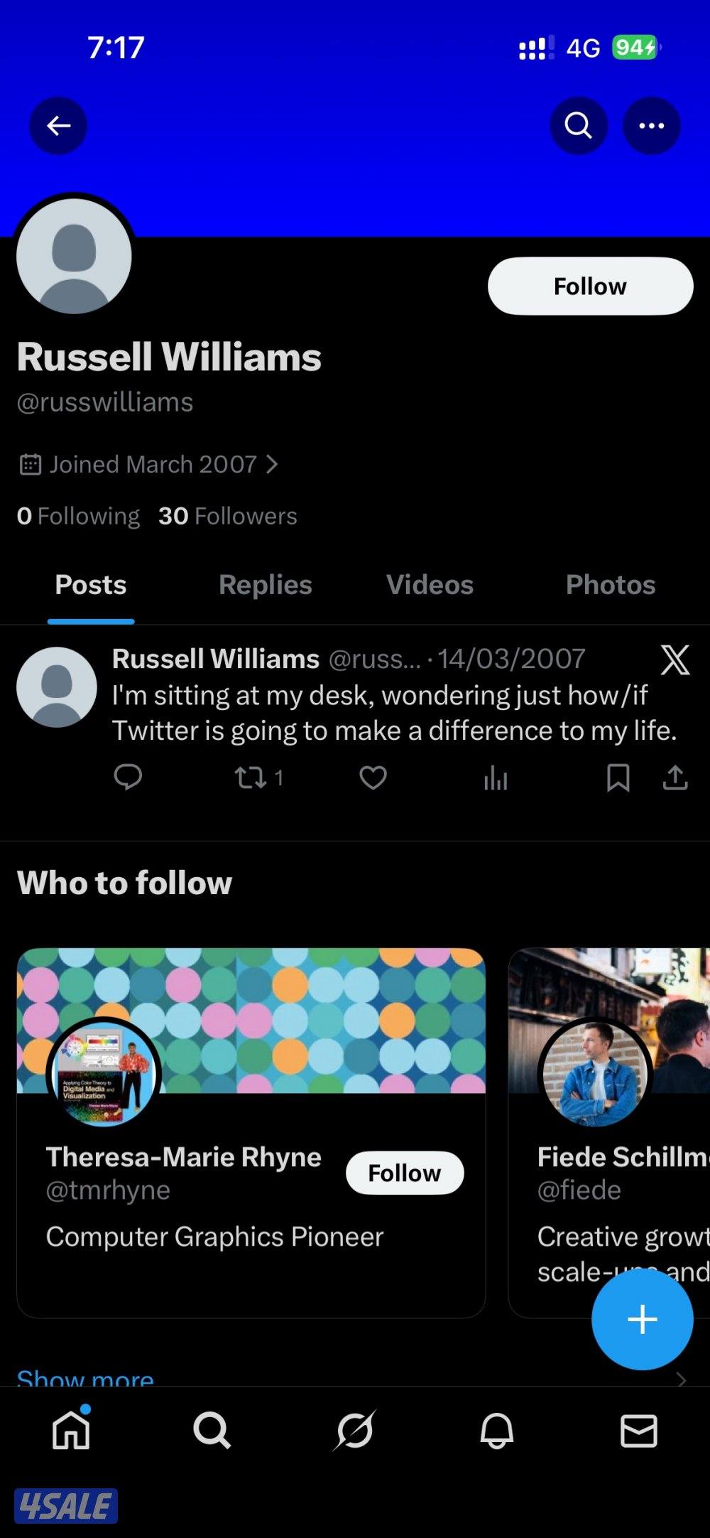 حسابات تويتر انشاء ٢٠٠٧1
