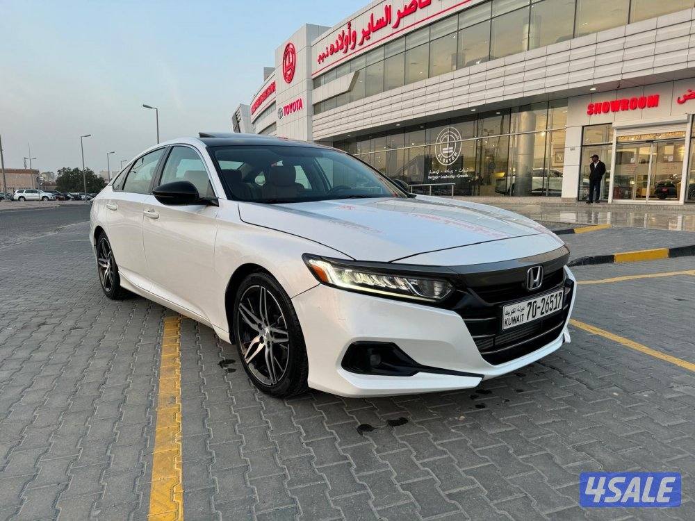 🏴هوندا اكورد سبورت الفل 2022 صبغ وكاله فحص شامل🏴0
