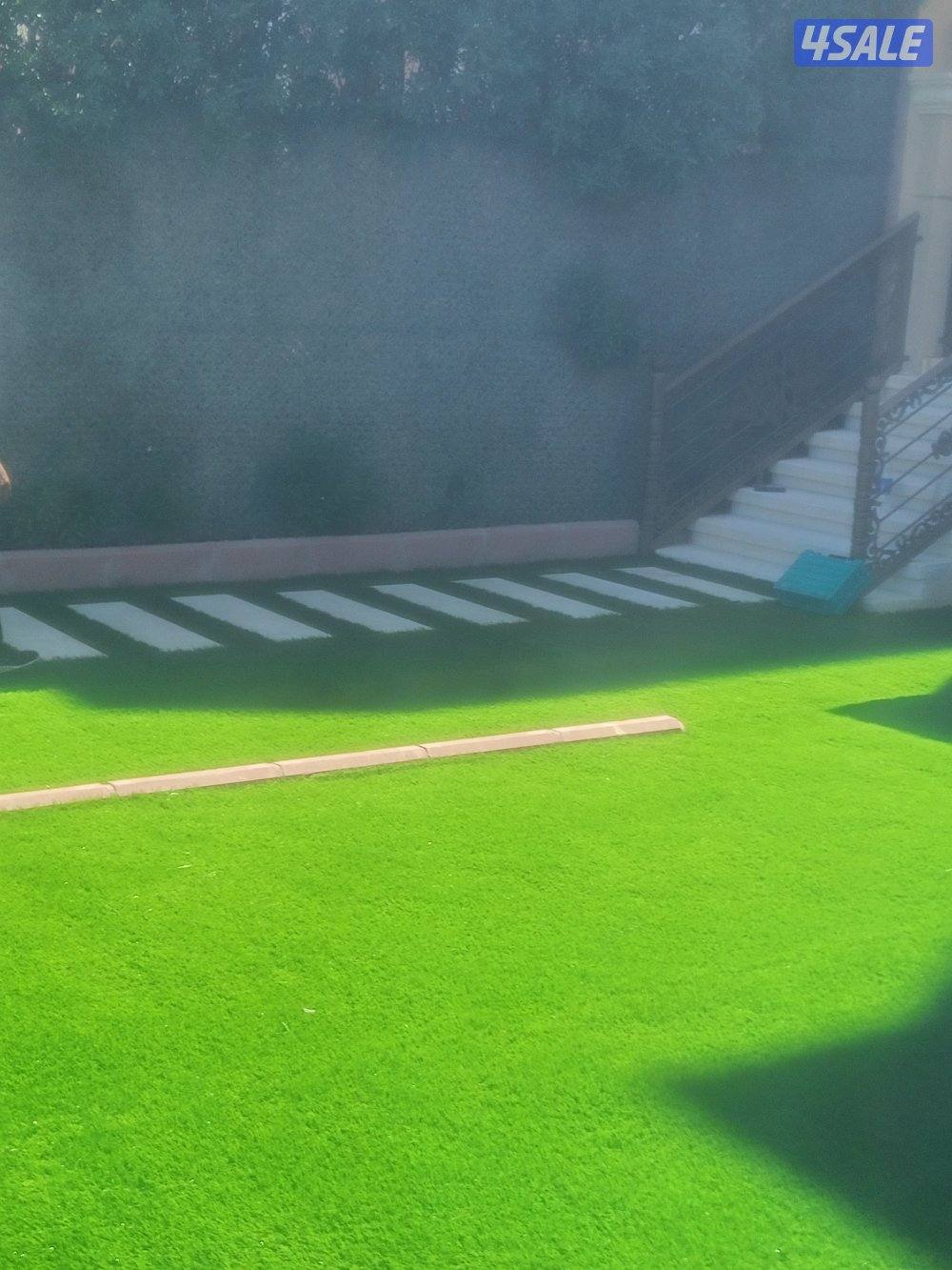 تنسيق حدائق تركيب ثيل صناعي وطبيعي وسور للحديقه تركيب بديل الخشب4