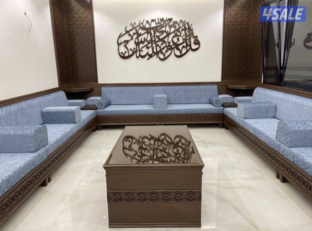 تفصيل وتنجيد ديوانيات ومساند وجلسات وكنب وكل الستاير وسجاد13