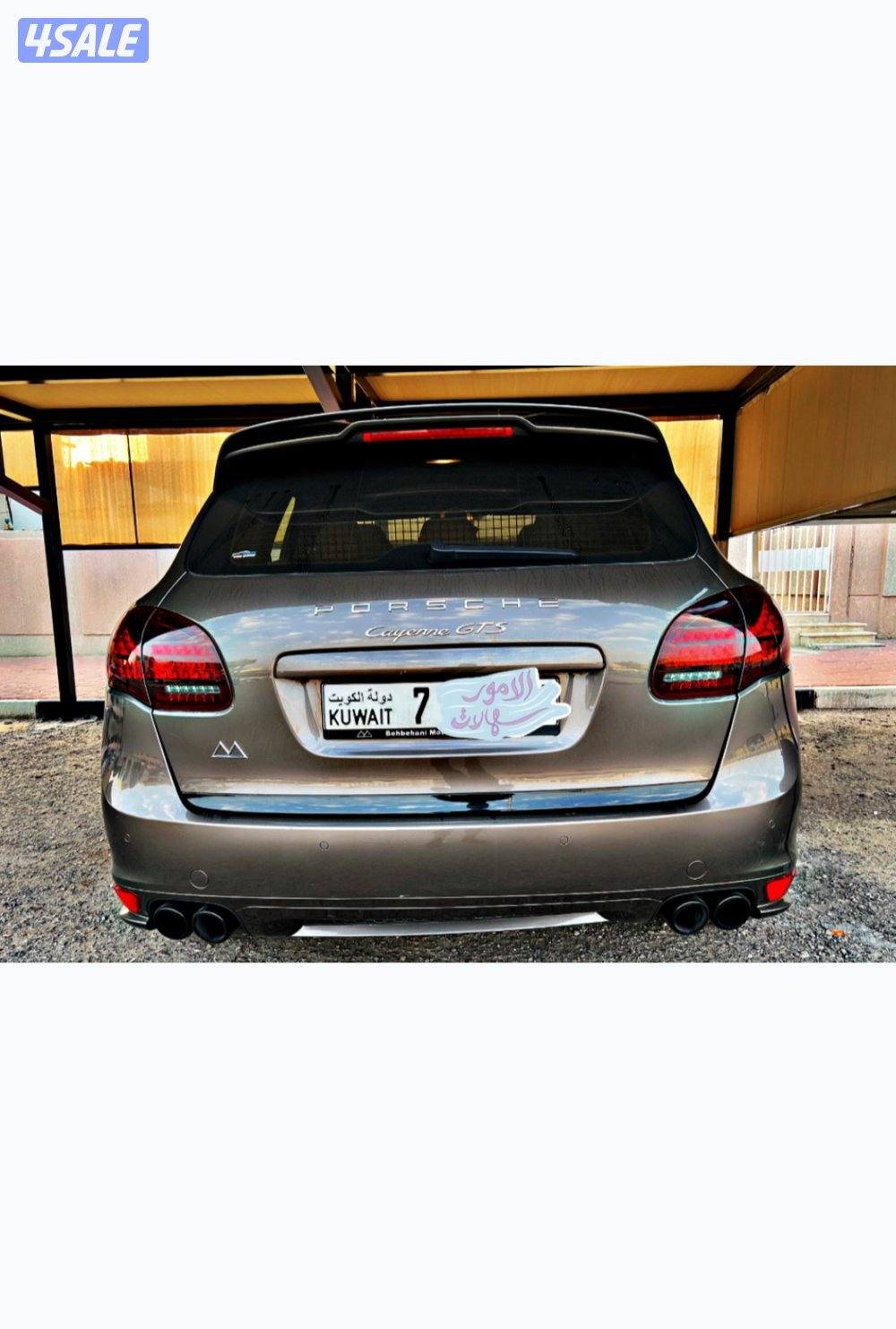 للبيع بورش كايين2014 GTS لون بني الفل وكالة الكويت8