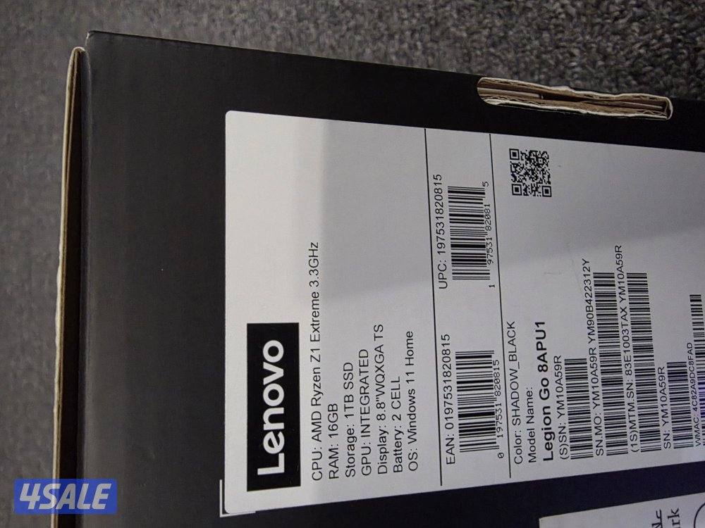 جهاز الألعاب ليجن جو من لينوفو، ايه ام دي رايزن زد 1 إكستريم lenovo go2