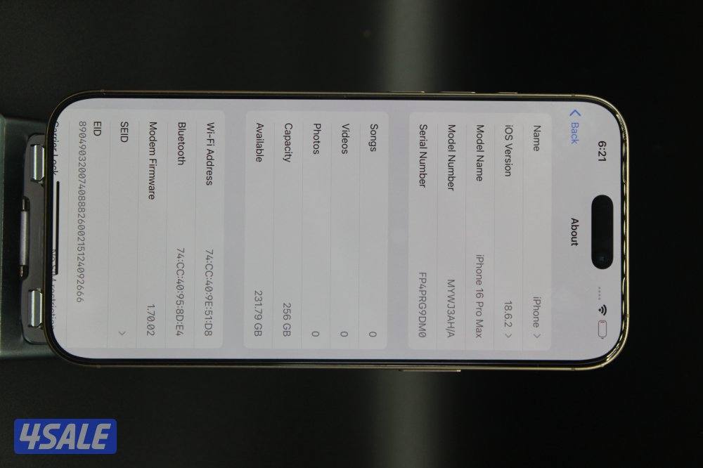 iphone 16 pro max 256Gb 100 🔋2